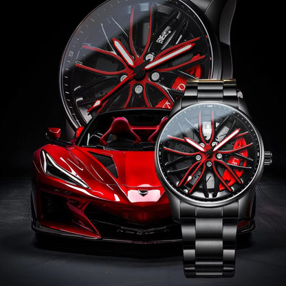 Stainless Steel Wheel Watch